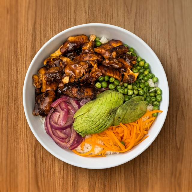Jerk Boneless Chicken Bowl.