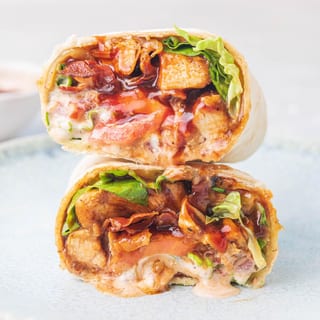 BBQ Chicken wrap w/Fries